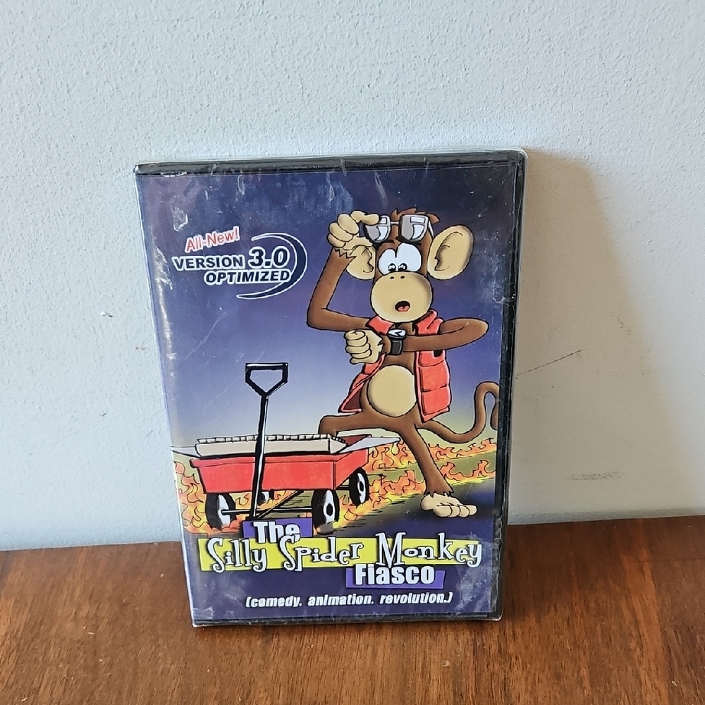 Vintage NWT The Silly Spider Monkey Fiasco DVD 2004 Short Film Series